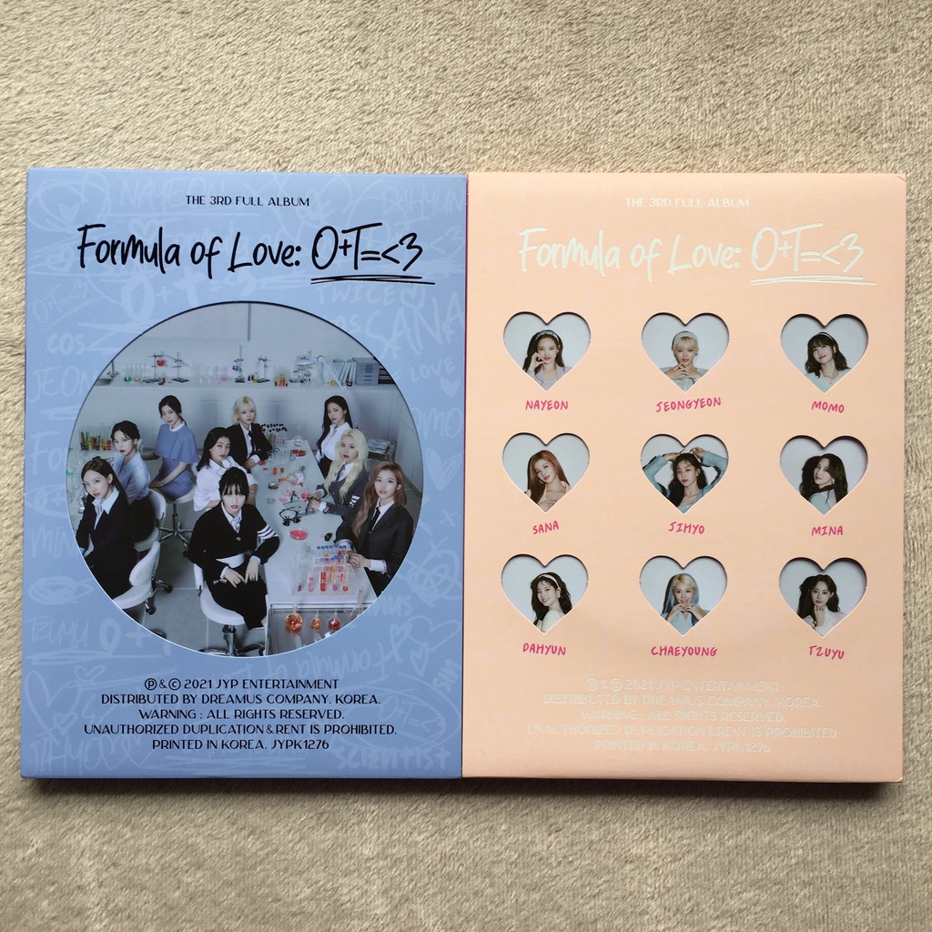 TWICE Formula Of Love Unsealed Albums With Inclusions | Shopee Philippines