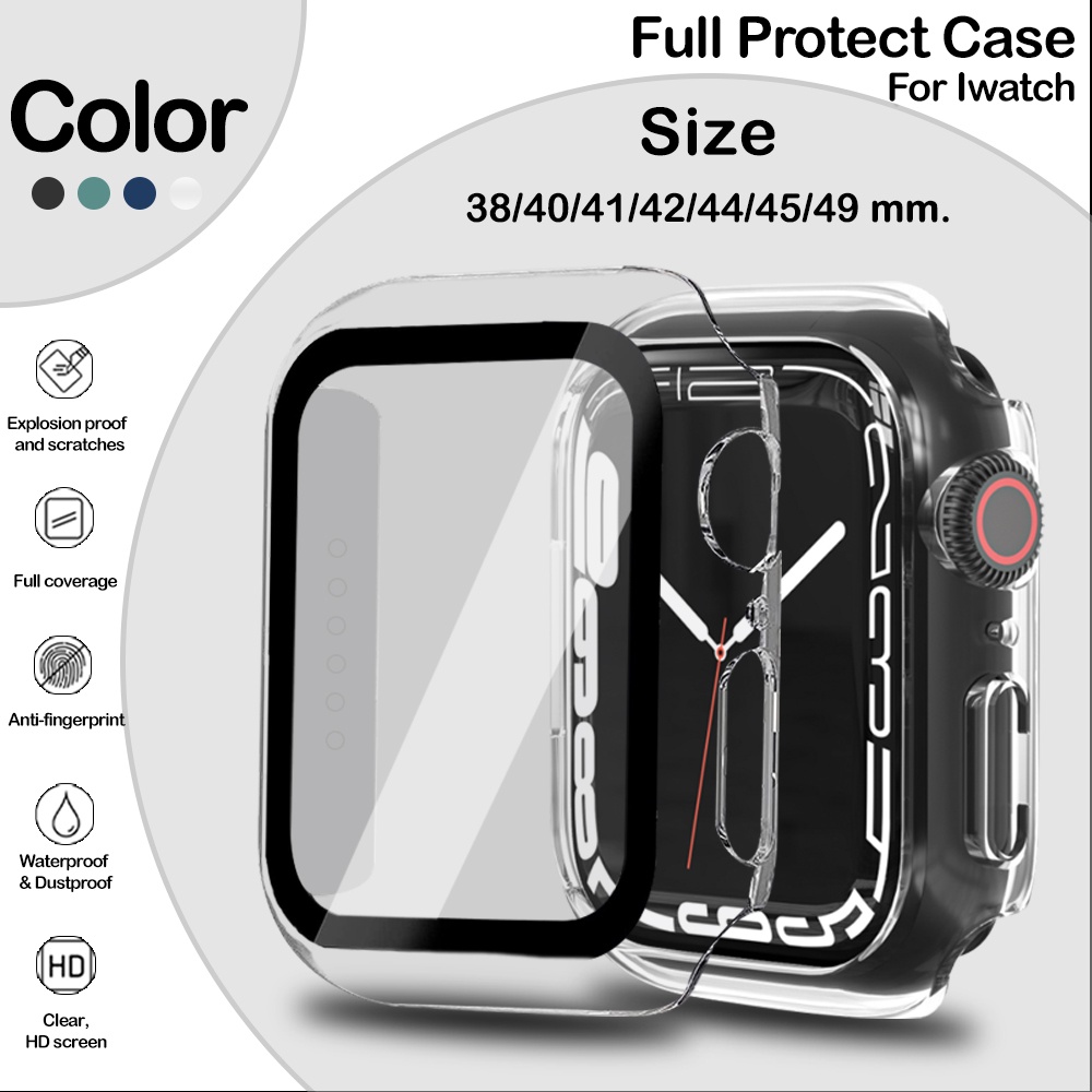 For iWatch Series 8 Series 1/2/3/4/5/6/7 SE Tempered Glass Screen Full