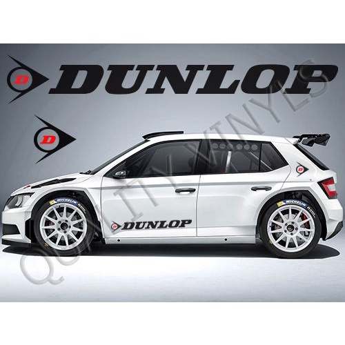 Dunlop Tires Vinyl Decal Sticker – 9 Or 14 Inch – For Car, Truck, Wall, Laptop