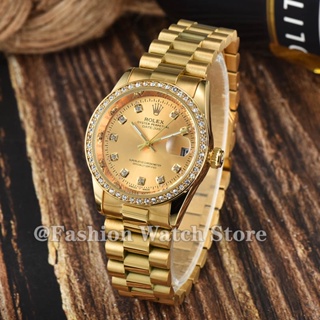 ROLEXs Watch for Women with Diamonds 36mm Automatic Gold Authentic 50m Waterproof Unisex 16233 OEM C #2
