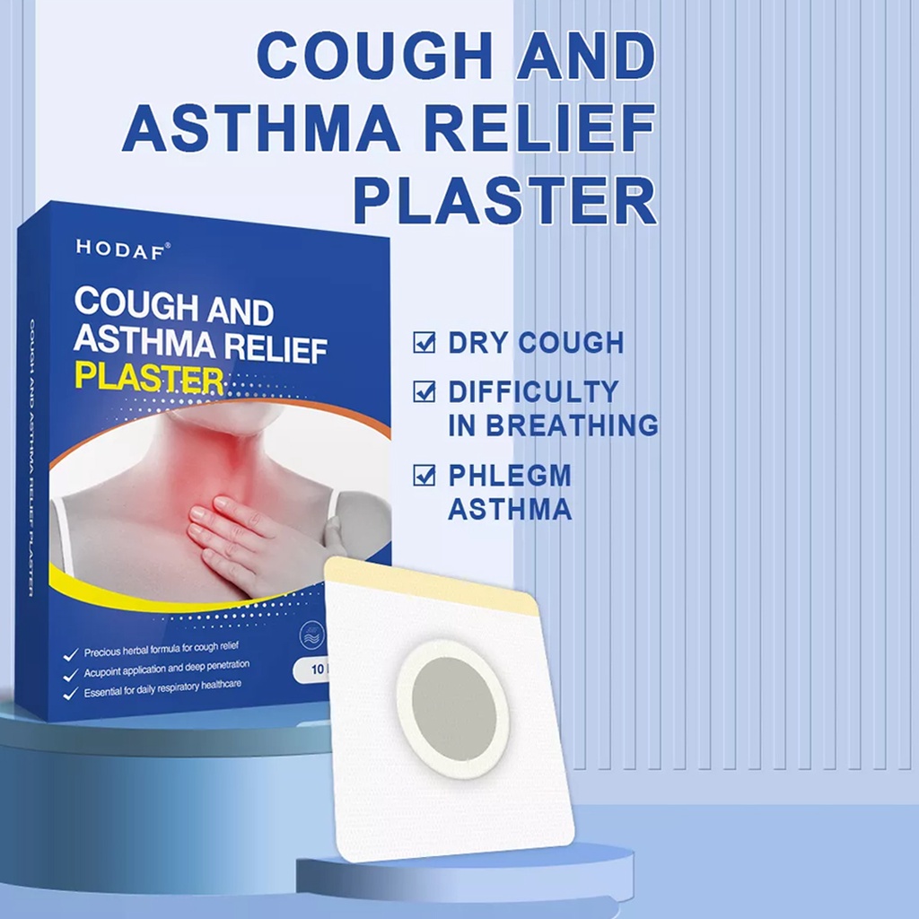 [10 Patches] Cough Relief Patch Asthma Relief Patch For Adults And