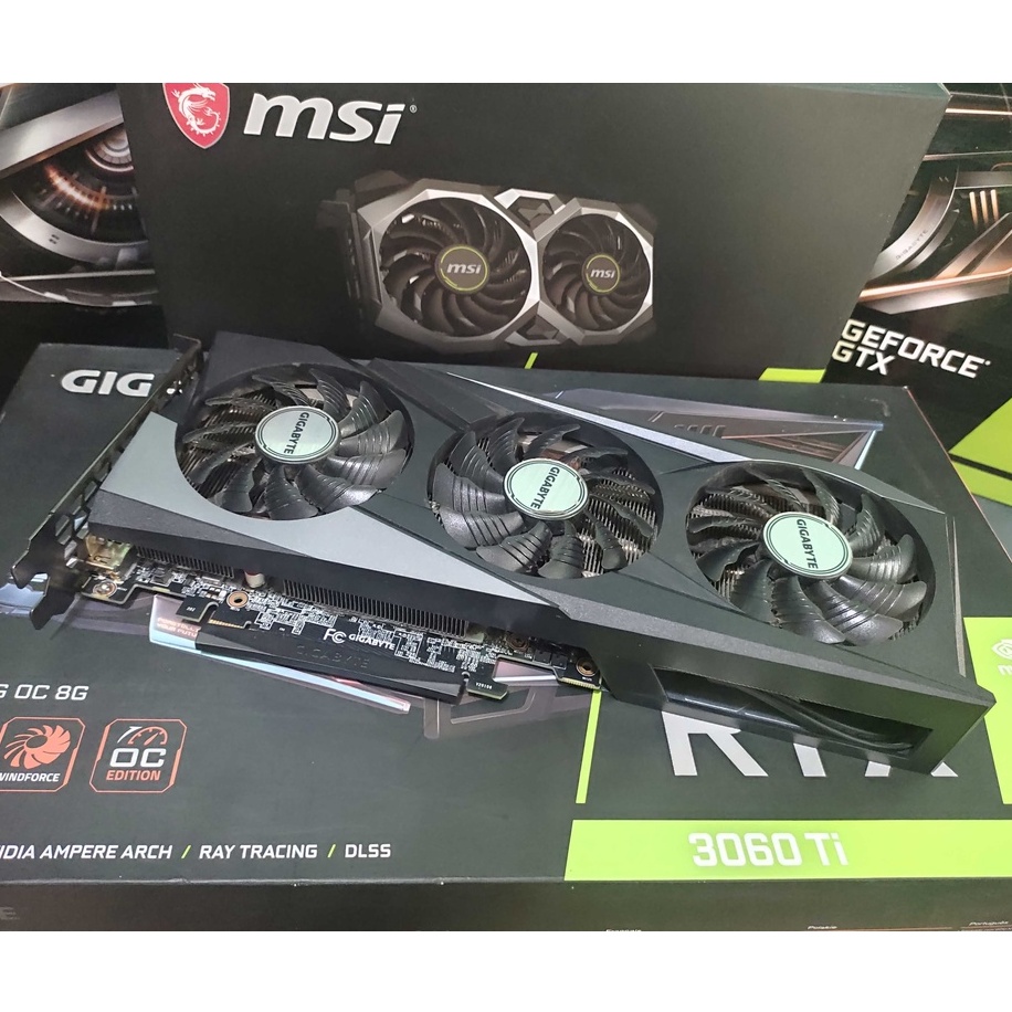 USED Geforce RTX 3060Ti NVIDIA Gaming Graphics Card Gigabyte Gaming OC Trifan presyo ₱20,495