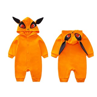 Anime Naruto Baby Romper bodysuit Kurama kyuubi Long Sleeve Jumpsuit Clothes For Babies Boys Girls #1