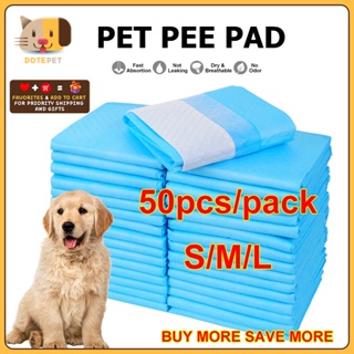 50PCS Puppy Pee Pad S/M/L Dog Pee Training Pad Cat Pee Pad Pet Wee Pee Poop Training Pad