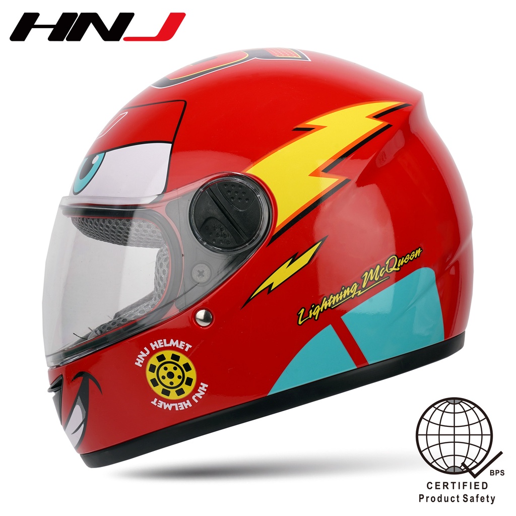 HNJ 715 Children's Motorcycle Helmet Full Face Single Mask | Shopee  Philippines