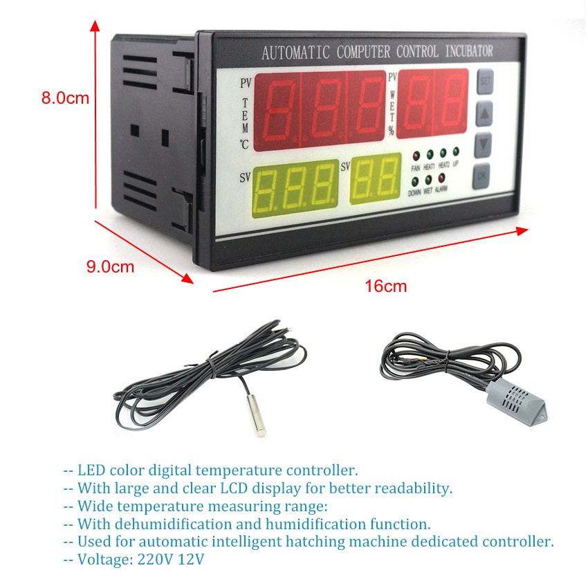 incubators 【SOYACAR】Incubator Temperature Controller Incubation Controller Chicken Duck Egg Hatc #4