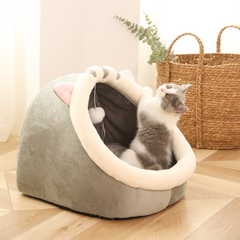 Cat Bed dog bed Removable Washable Cat Dog House Indoor Warm Comfortable Pet Dog Bed Pet Nest #7