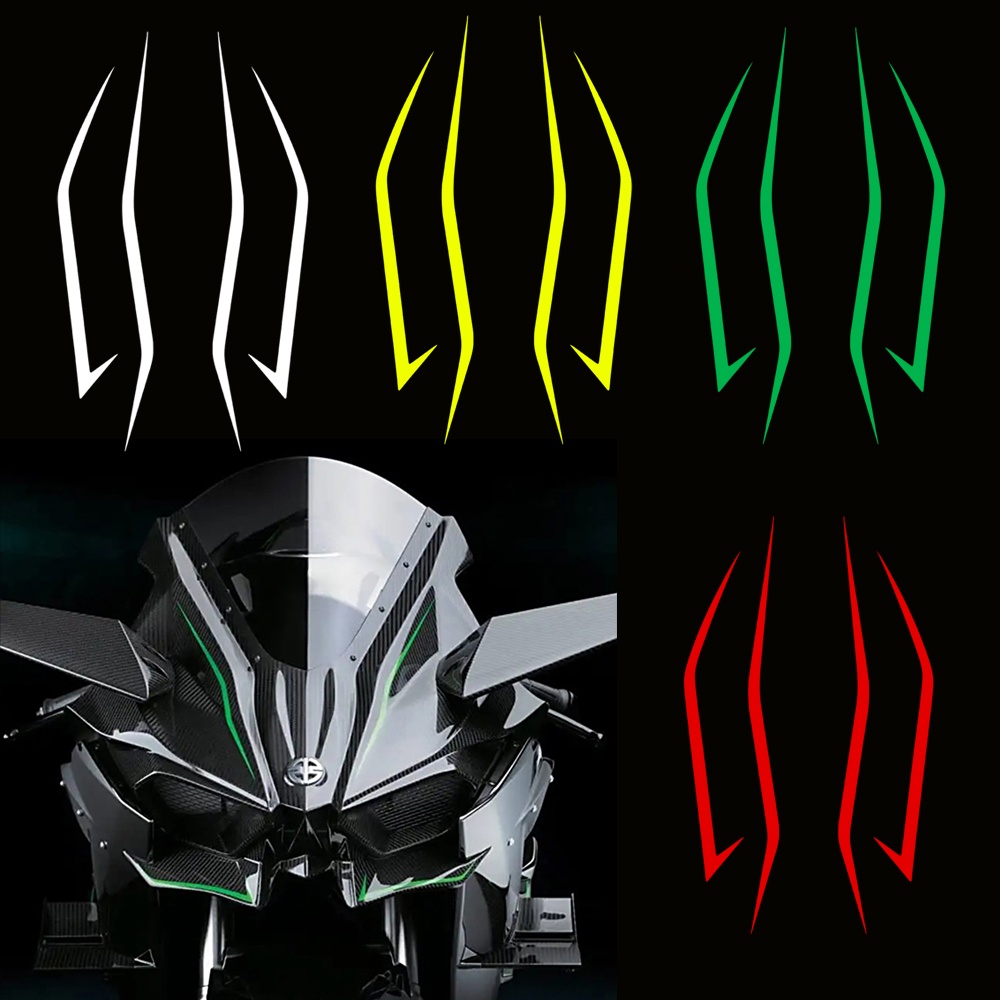 Kawasaki Motorcycle Front Pull Decals NINJA400 H2 H2SX Reflective