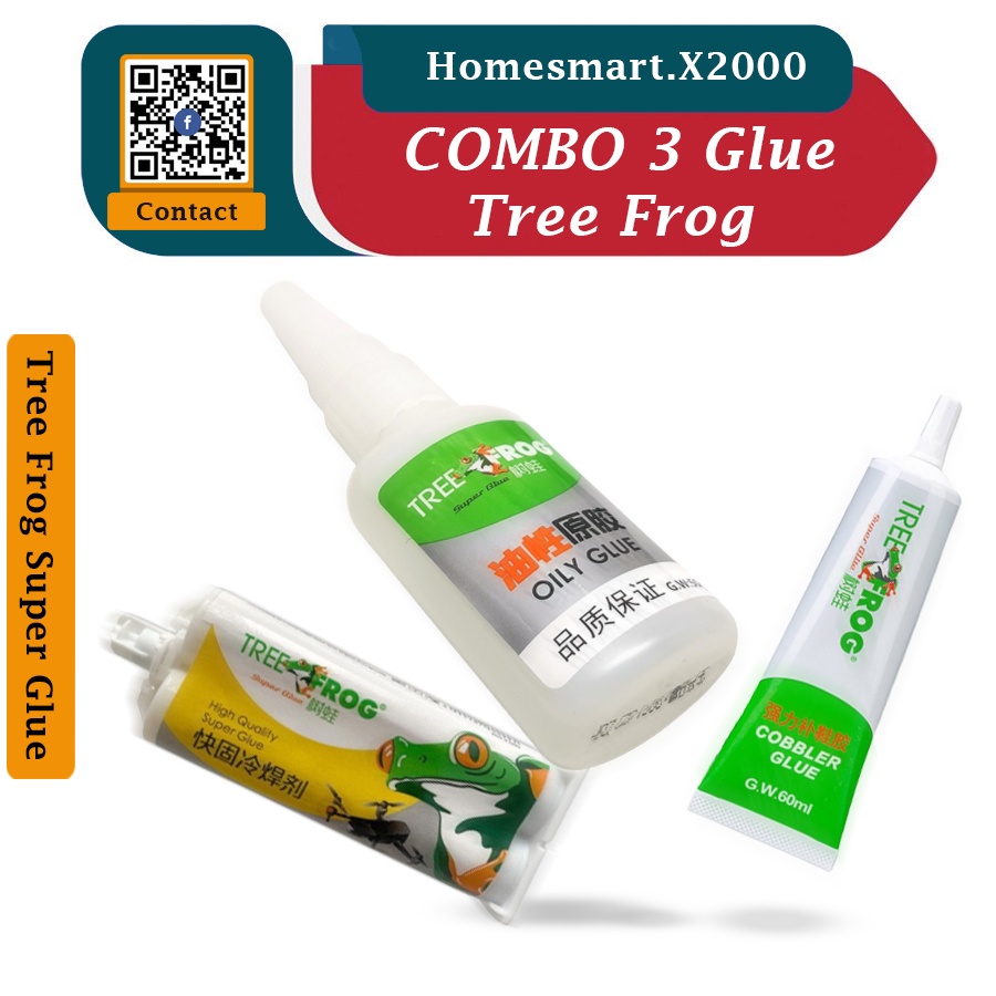 COMBO Tree Frog all purpose glue 502 glue 50g Strong Superglue Liquid
