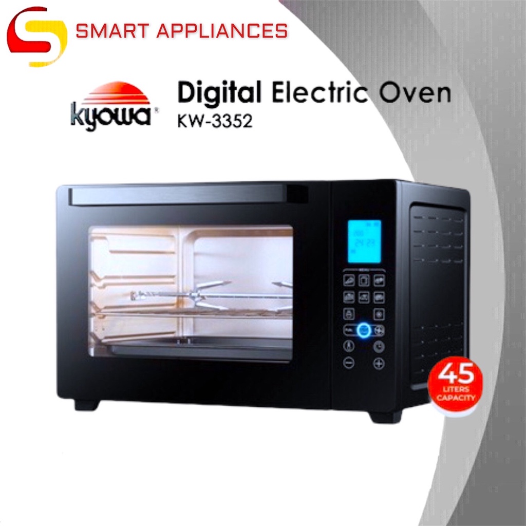 Kyowa Digital Electric Oven Convection Oven Kw3352 45 Liters Black
