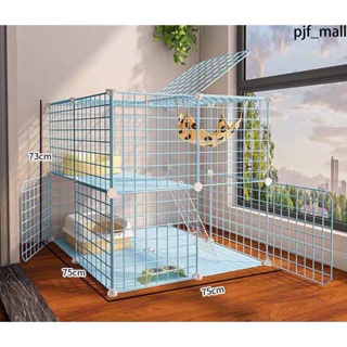 4/6/8/10/12pcs 35*35CM Stackable DIY Pet Dog Cat Rabbit Cage Game Fence Metal Wire Kennel Extendable