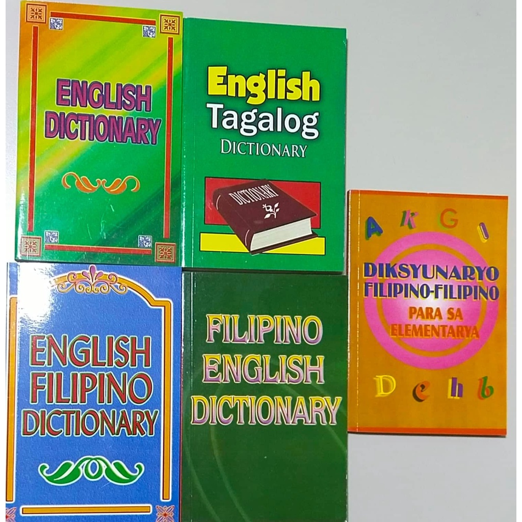 Dictionary Medium Size English English Tagalog English Filipino Filipino Filipino Fil