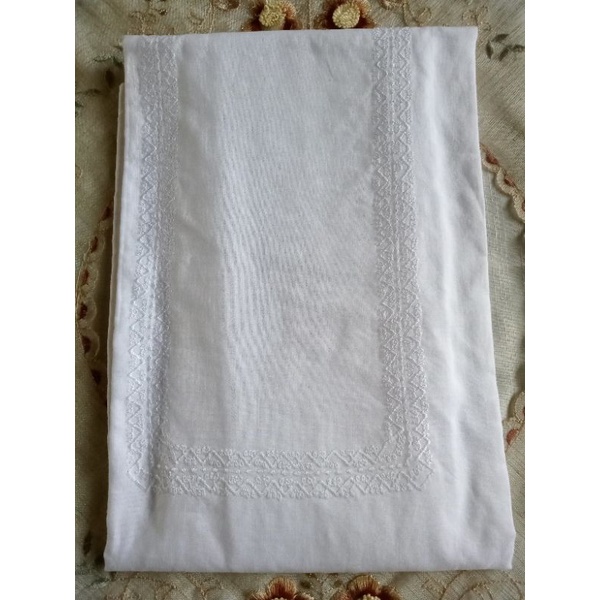 Filipino Barong Cloth Fabric White Short with Burda | Shopee Philippines