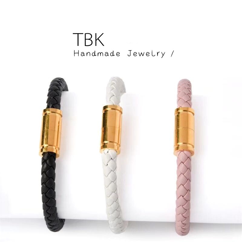 TBK Couple Bracelet Stainless Steel Fashion Accessories Hypoallergenic 66 Shopee