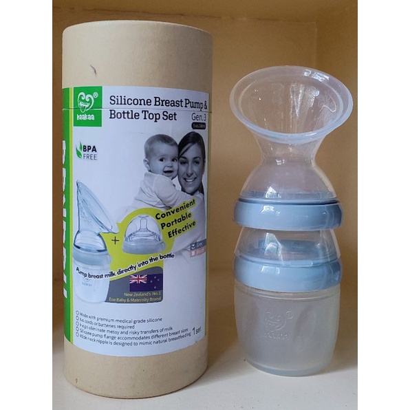 Haakaa Silicon Breast Pump & Bottle Top Set Gen3 5oz/160ml Shopee
