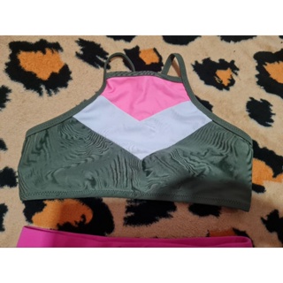Mix & Match AMERICAN EAGLE COOP Army Green Two Piece Bikini Swimwear Swimsuit Size 8 to 9 Years Old #4