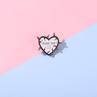 Friends Don't Lie Love Lapel Pin Backpack Badge Gifts for Friends Clothing Accessories Brooch #5