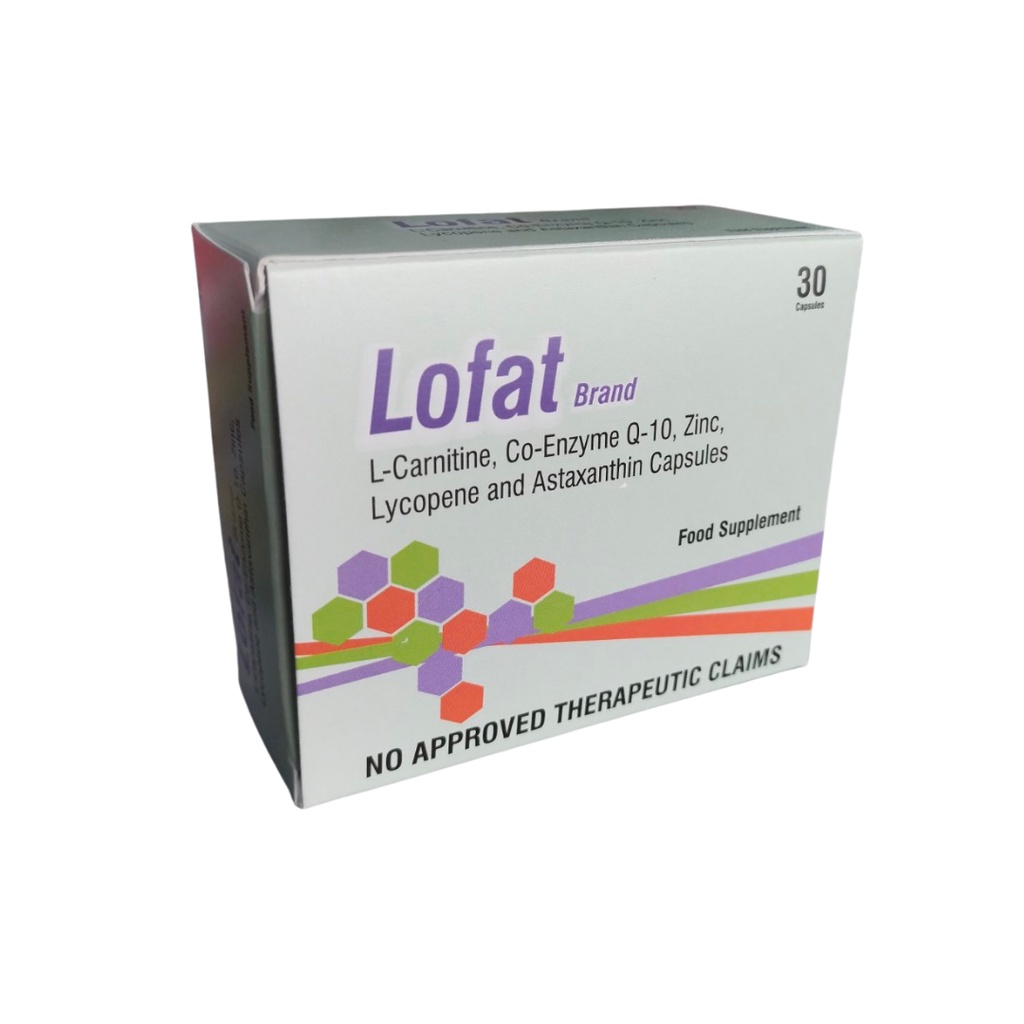 FMC Health Lofat Brand (LCarnitine, Coq10, Zinc, Lycopene And Astaxanthin) 30 Capsules Shopee