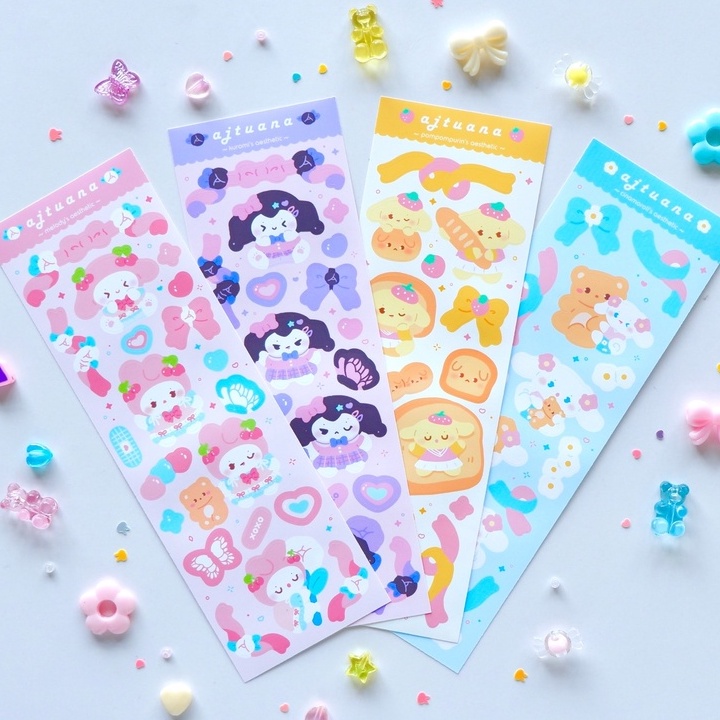 Kawaii Holographic Korean INS Deco Stickers / Polco Deco / Kpop ...