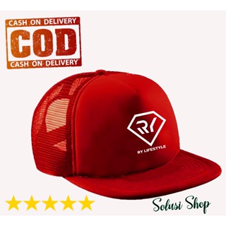 PUTIH Premium White Pyramid RY Lifestyle Flat Trucker Net Hat #4
