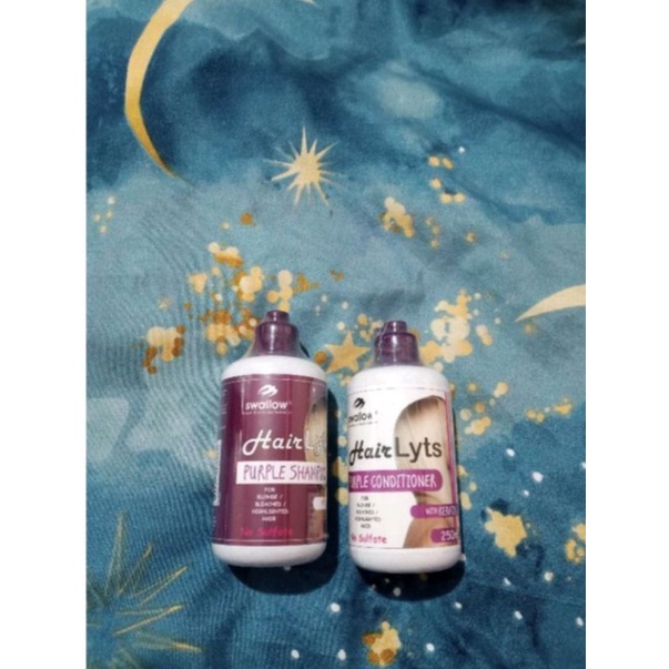 SWALLOW Hair Lyts Purple Shampoo/ Conditioner Shopee Philippines