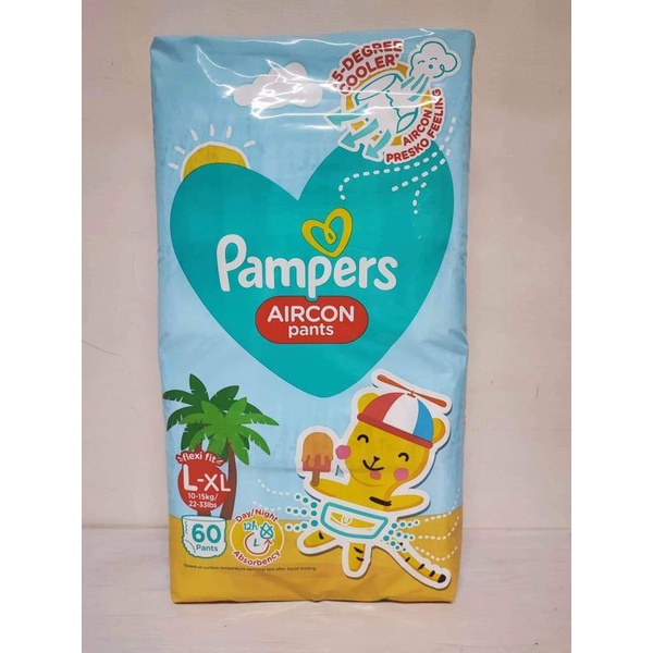 pampers aircon pants large 60pcs Shopee Philippines