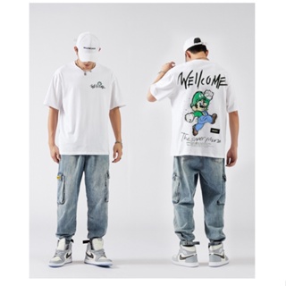 anime t shirt for men fashion classic Mario tee outdoor sports crewneck clothing t shirt original #6