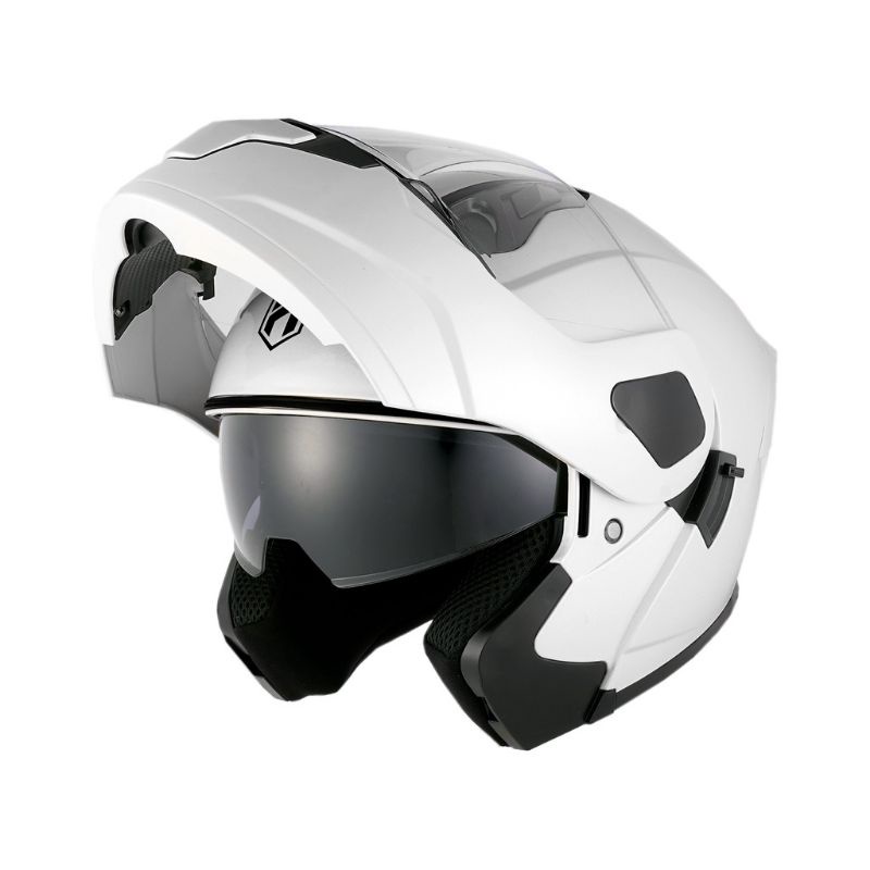 HNJ 937 Motorcycle Helmet Modular Dual Visor Clear Lens Premium With ...