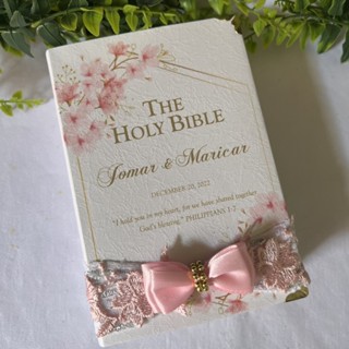 Personalized Wedding Bible (Customizable Layout) Hardbound KJV, ESV, NAB, TAGALOG