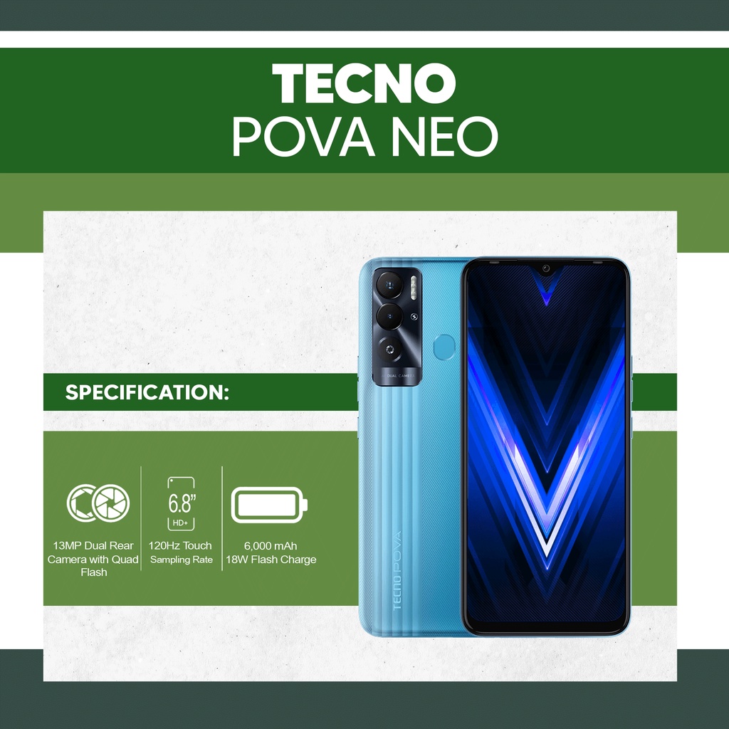 Tecno Pova Neo | 4/64GB | 6 GB/128 GB | Shopee Philippines