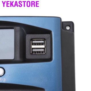 Yekastore Solar Panel Charge Controller  Low Heat Generation Open Circuit Protection LCD Display MPP #7