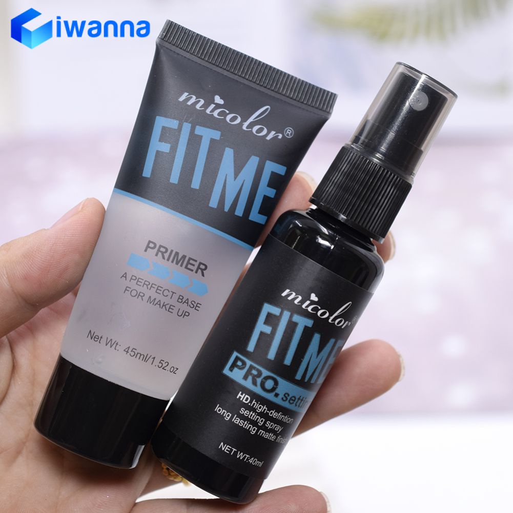 MICOLOR Clear Makeup Primer and Makeup Setting Water Spray Set Shopee