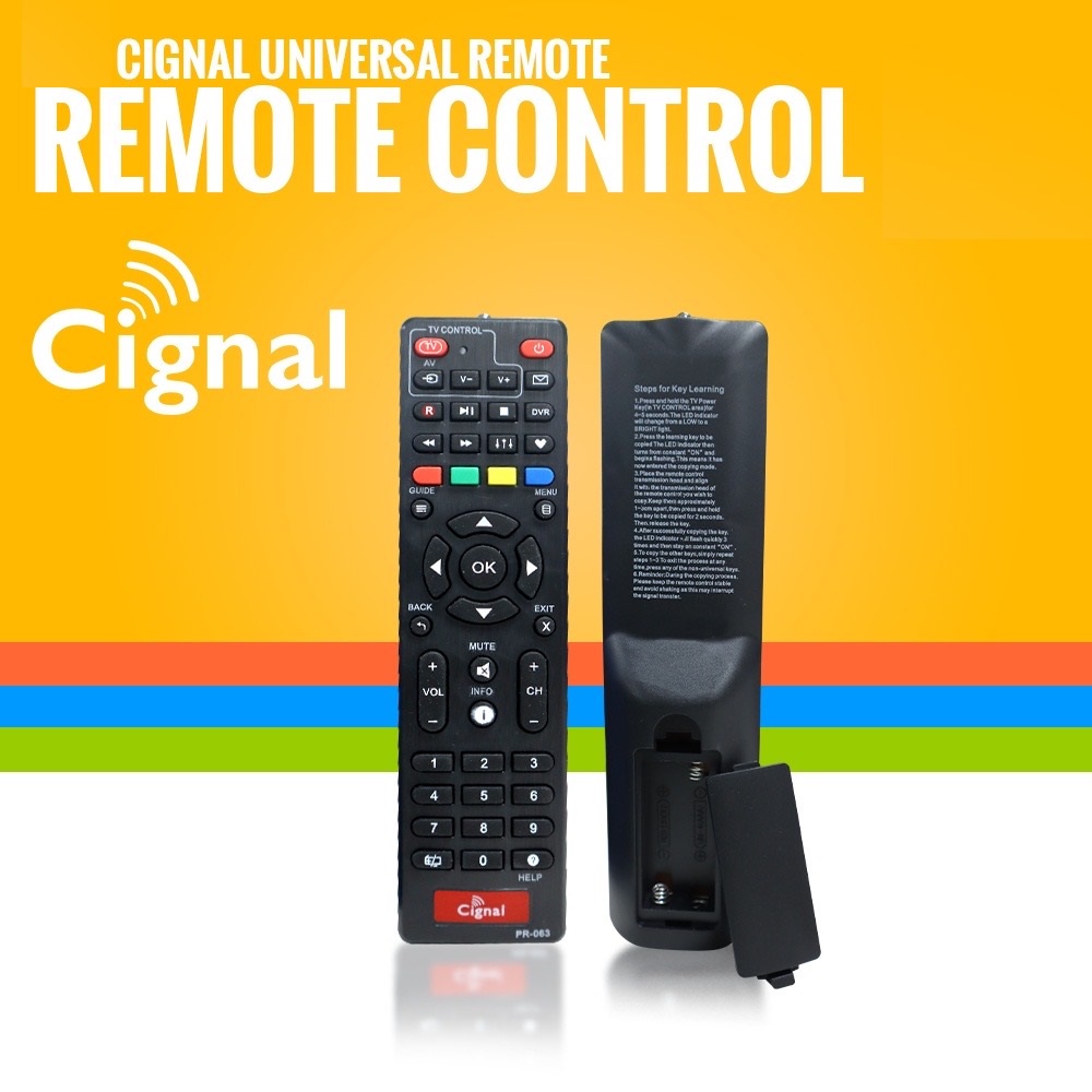 GDPLUS Universal Cignal Remote Control with Key Learning for Cignal HD
