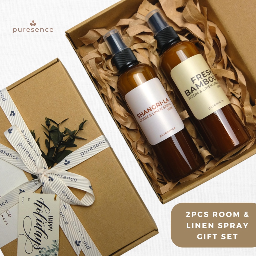 Room And Linen Spray Gift Set (2x 150mL) By Puresence Home Fragrances
