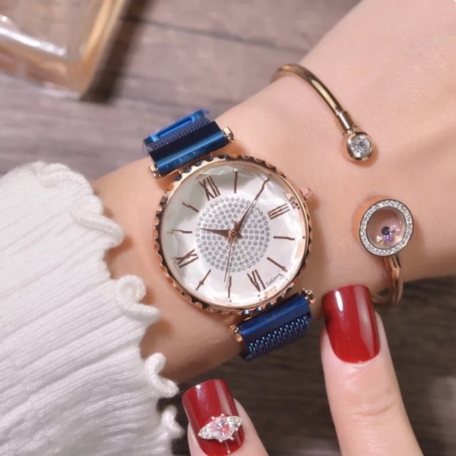 GEDI Women Starry Watch Magnetic Buckle Stainless Steel Watch