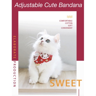 Dog Bandana Adjustable Triangle Scarfs - Cute Triangle Pet Bibs for Dogs & Cats