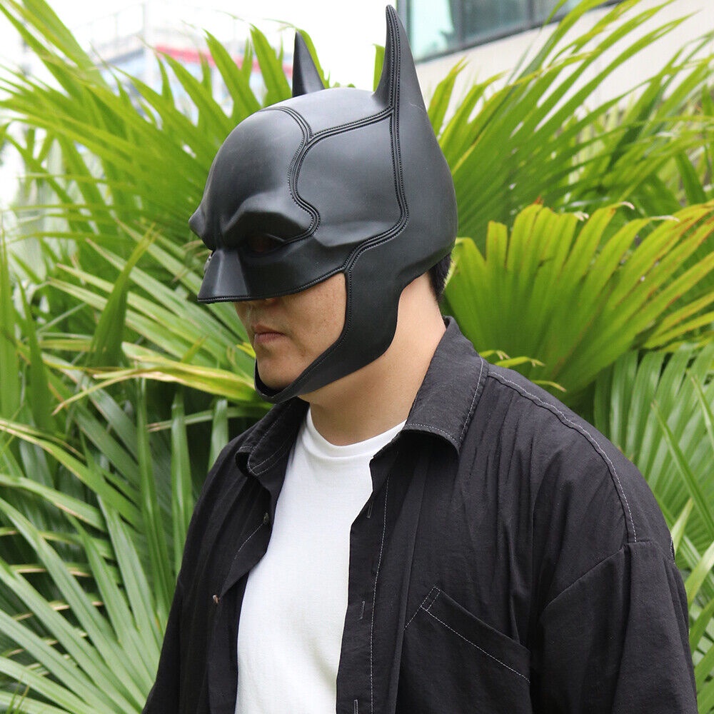 Halloween Batman Full Mask With Cowl Adult The Dark Knight Rises Cosplay  Prop | Shopee Philippines
