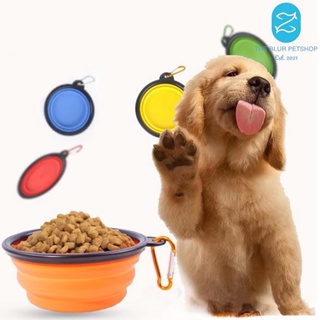450ml Collapsible Dog Bowl Expandable Cup Dish Pet Cat Food Water Feeding Portable Travel Bowl