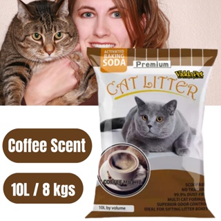ViddaPet Premium cat litter sand 10L / 8 kgs coffee scent cat litter sand cat litter ultra odor seal