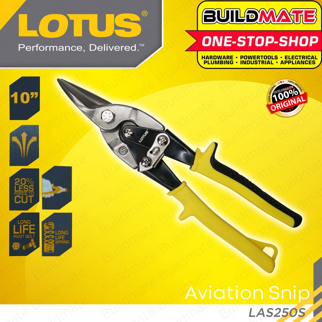 thumbnail image 2 of 10" Straight Cut Aviation Snips - Serrated Jaws For Clean Metal Cuts, Color Coded Handles 2 of 6