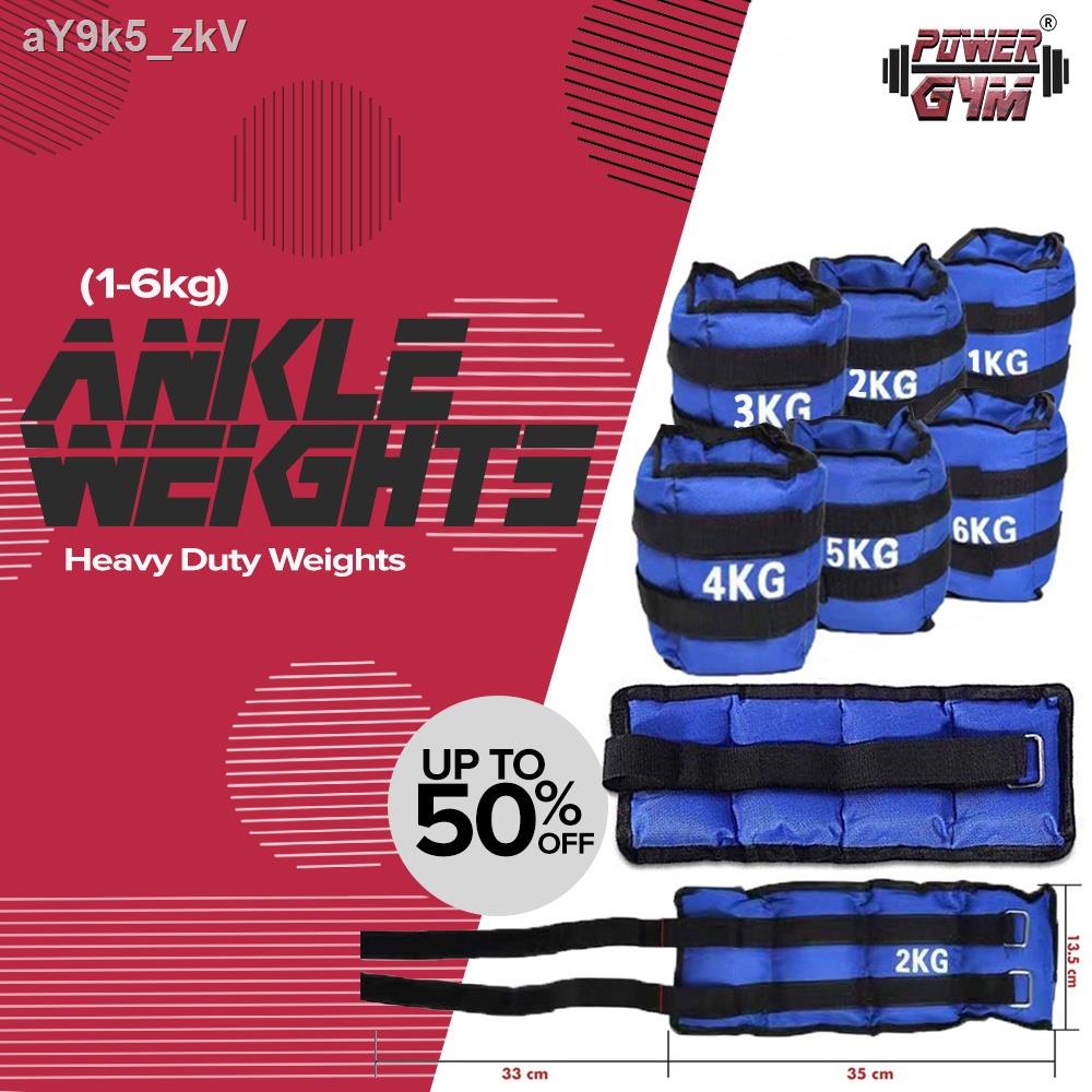POWERGYM Pair Of Ankle Wrist Weights (Velcro Locks) Wearable Sand Bag