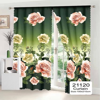 ◈Pink elegance 1PC New Curtina 110x210cm Design Curtain For Window Door Room Home Decoration(No Ring #5