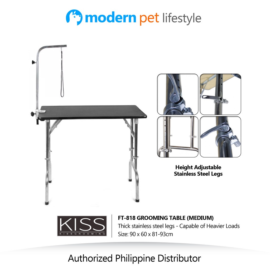 KISS GROOMING PRO STAINLESS GROOMING TABLE HEIGHT ADJUSTABLE Shopee