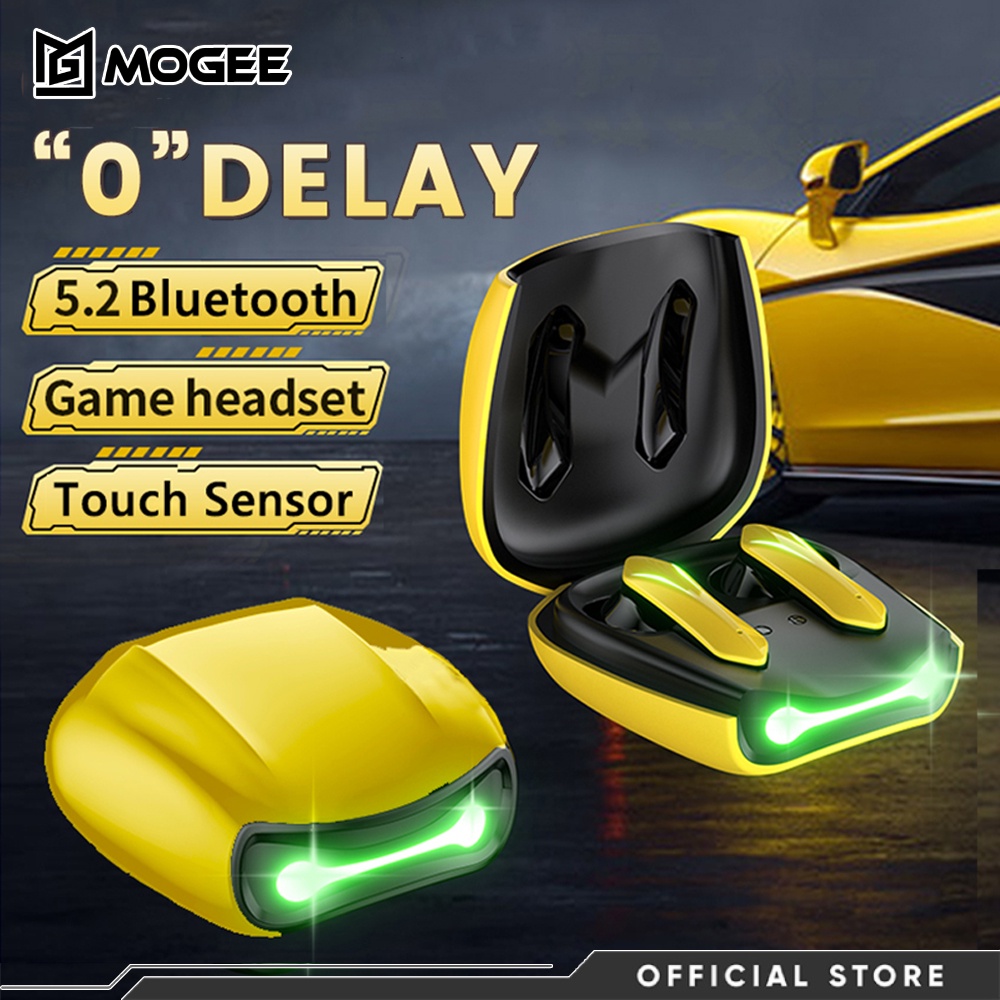 MOGEE Bluetooth Earphones V5.2 Gaming Bluetooth Headphones Wireless Bluetooth Headset With Mic