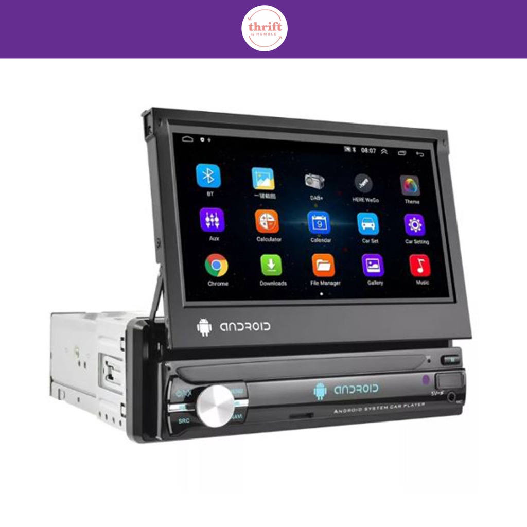 Retractable 7" Screen Car Audio Navigation System Stereo Shopee