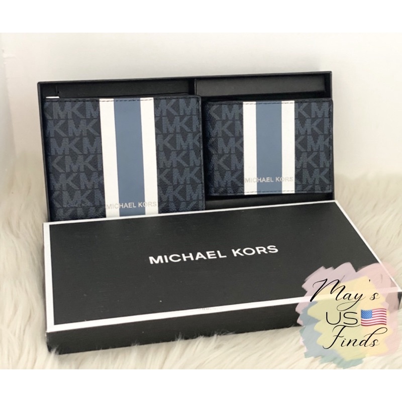 MK mens wallet with card case and gift box | Shopee Philippines