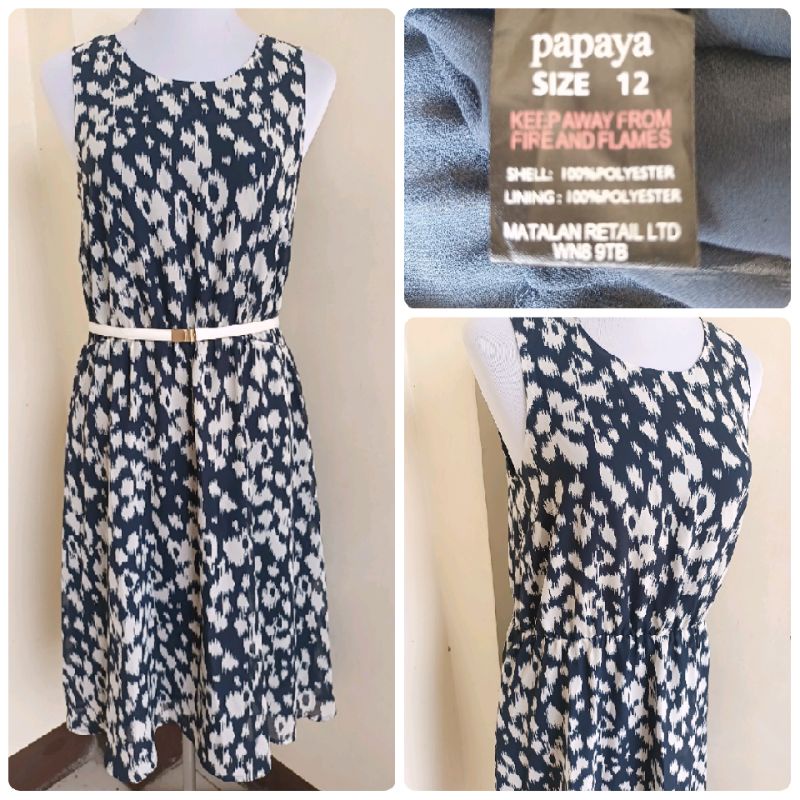 Papaya Printed Dress Shopee Philippines