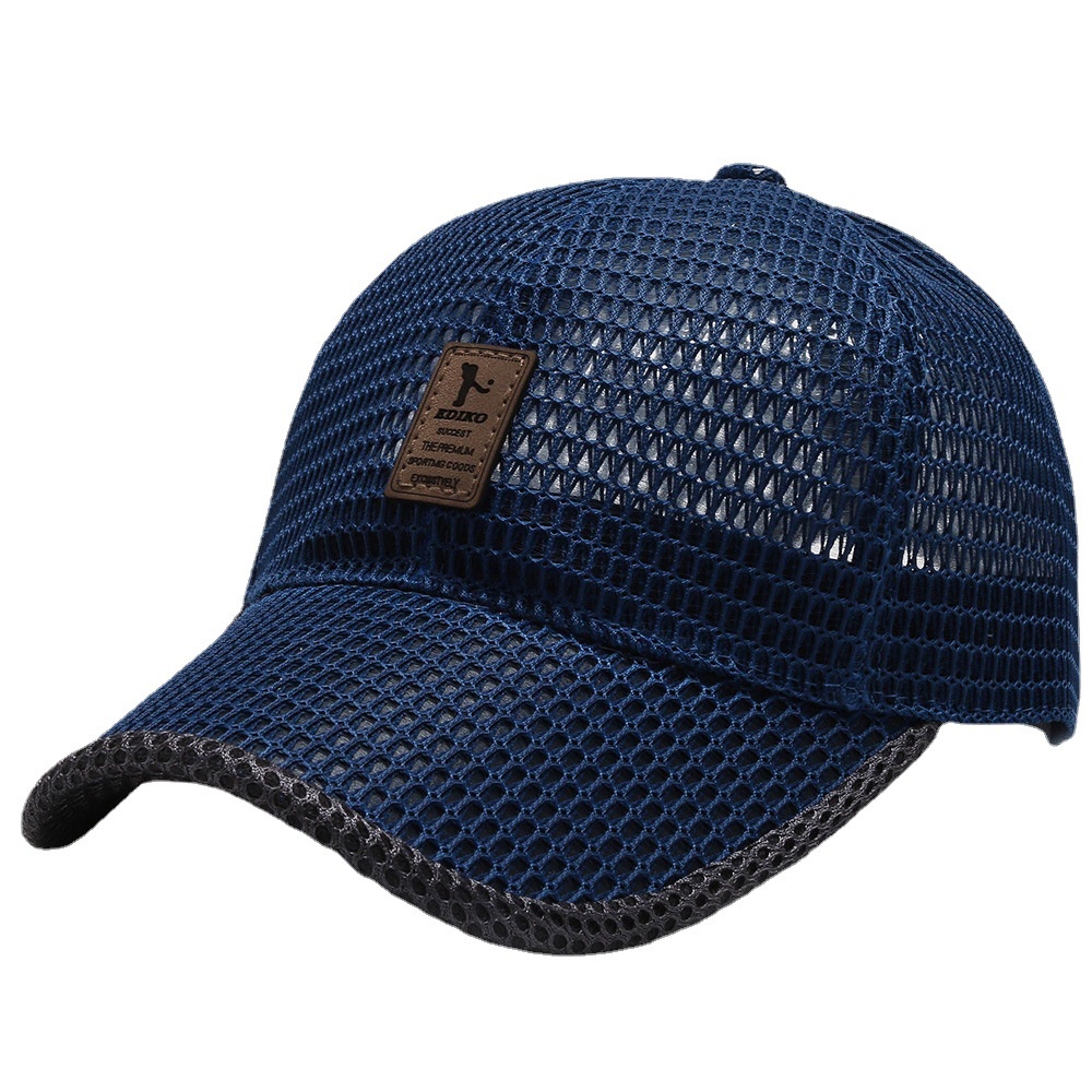 Hayouin Mesh cap, breathable, sunshade, sunscreen, baseball cap, large mesh, casual hat, fashionable mesh, red tide, duck tongue hat