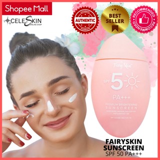 Premium Brightening Sunscreen Spf 50+++ by Fairyskin Fairy skin sunblock