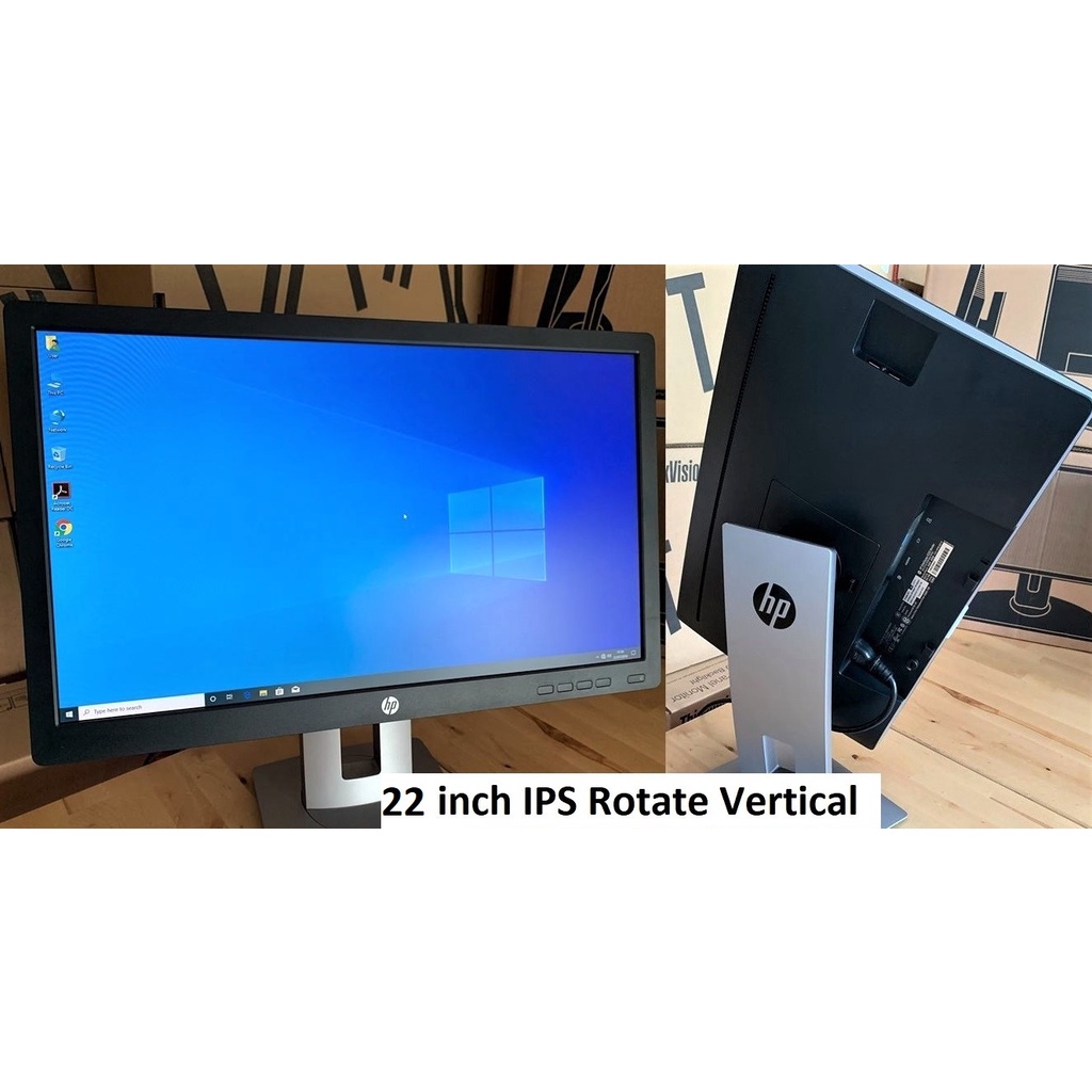 HP 22 inch IPS LED monitor,Rotate Vertical,Height Adjustable, HDMI